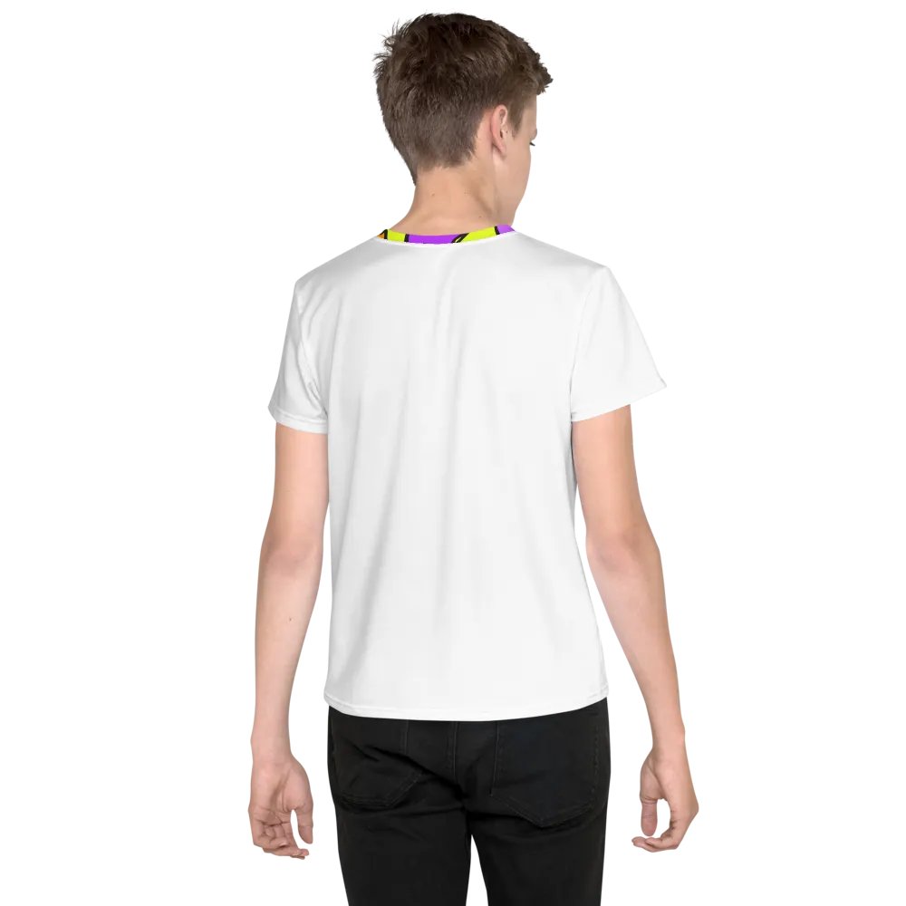 Vibrant Waves Youth T-Shirt - Wave at Sunset product image (2)