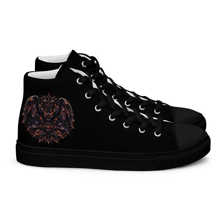 Gothic Bat Symmetry Men's High Tops product image (2)