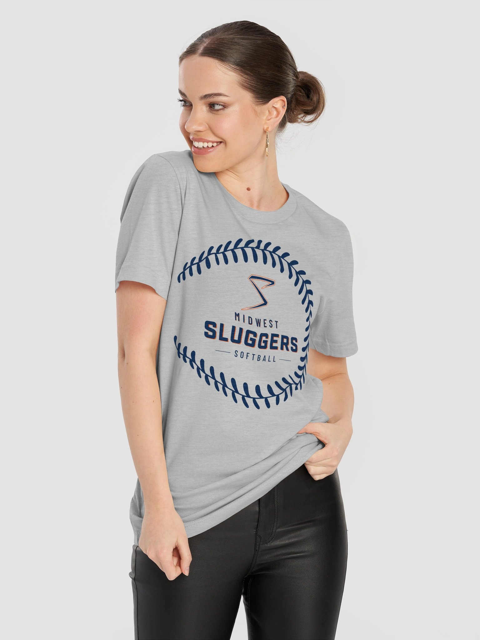 Sluggers Softball Stitch Unisex Supersoft Tee product image (11)