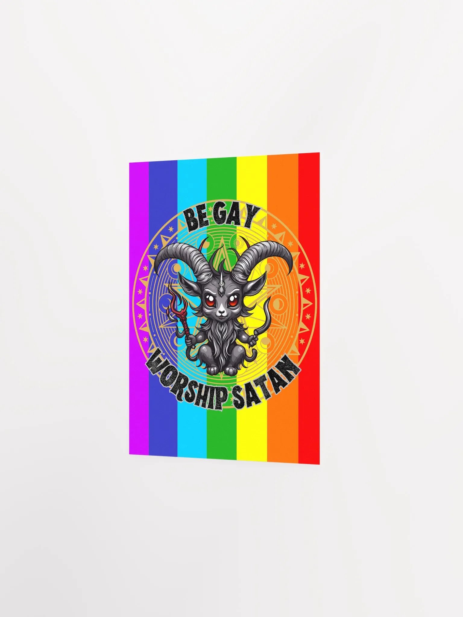 Be Gay Worship Satan Print product image (16)