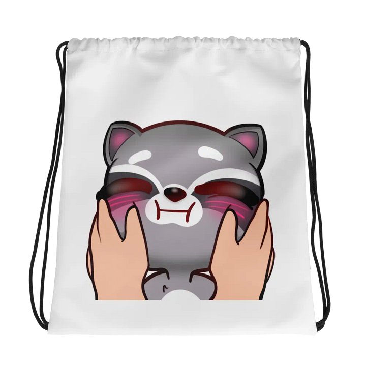 Cute Raccoon Drawstring Bag product image (1)