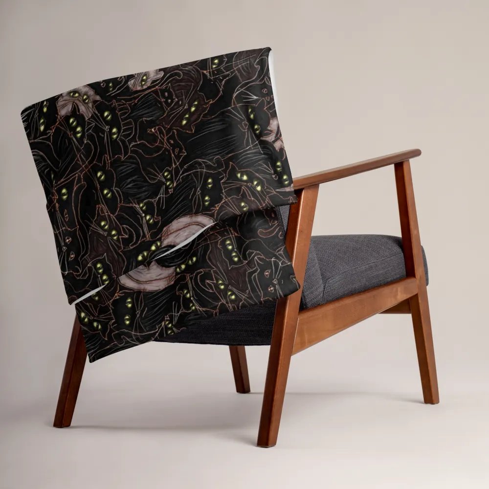 Black Cats Throw Blanket product image (15)