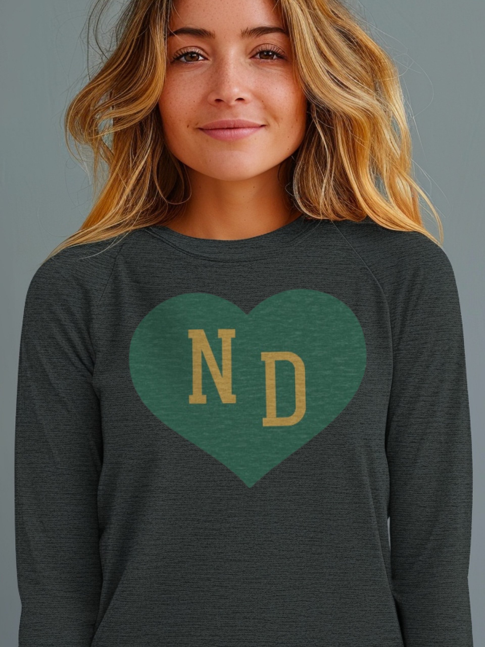 ND Heart Green Long Sleeve product image (1)