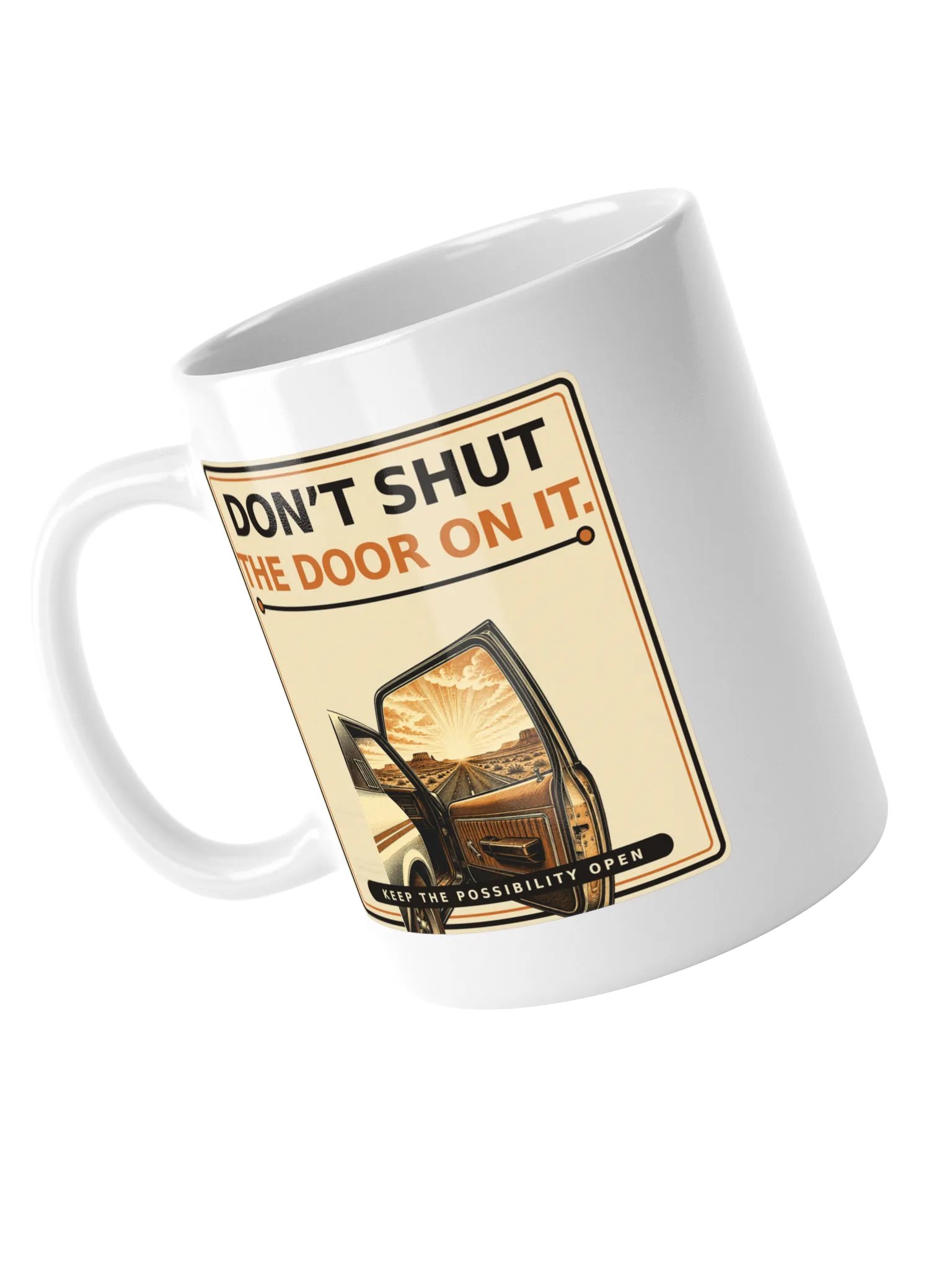 Don’t Shut the Door on It — Open Road Mug product image (5)