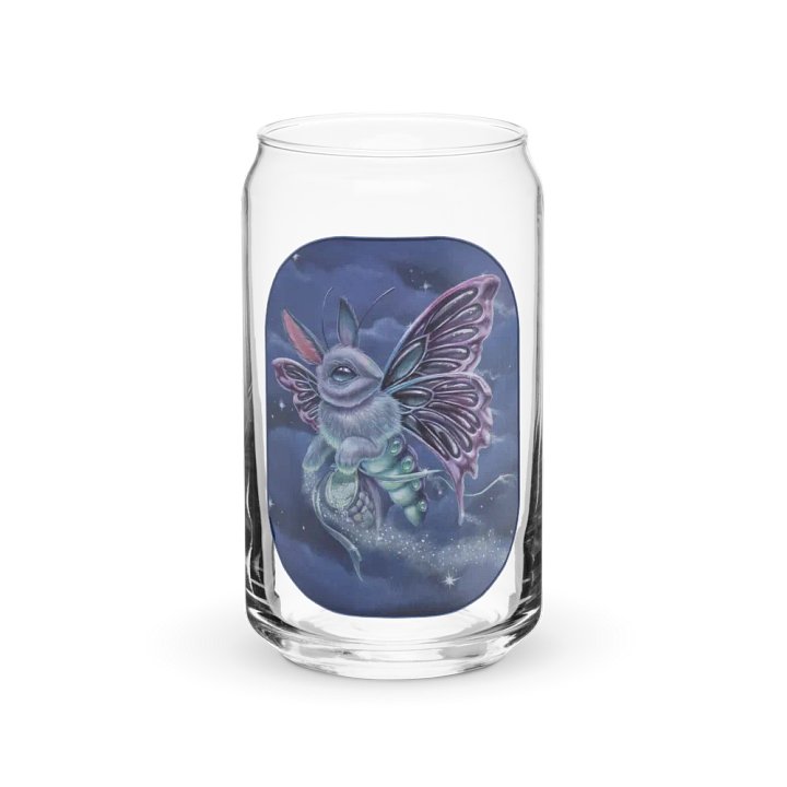 Stardust Bunny Moth - SFA Can Shaped Glass product image (1)