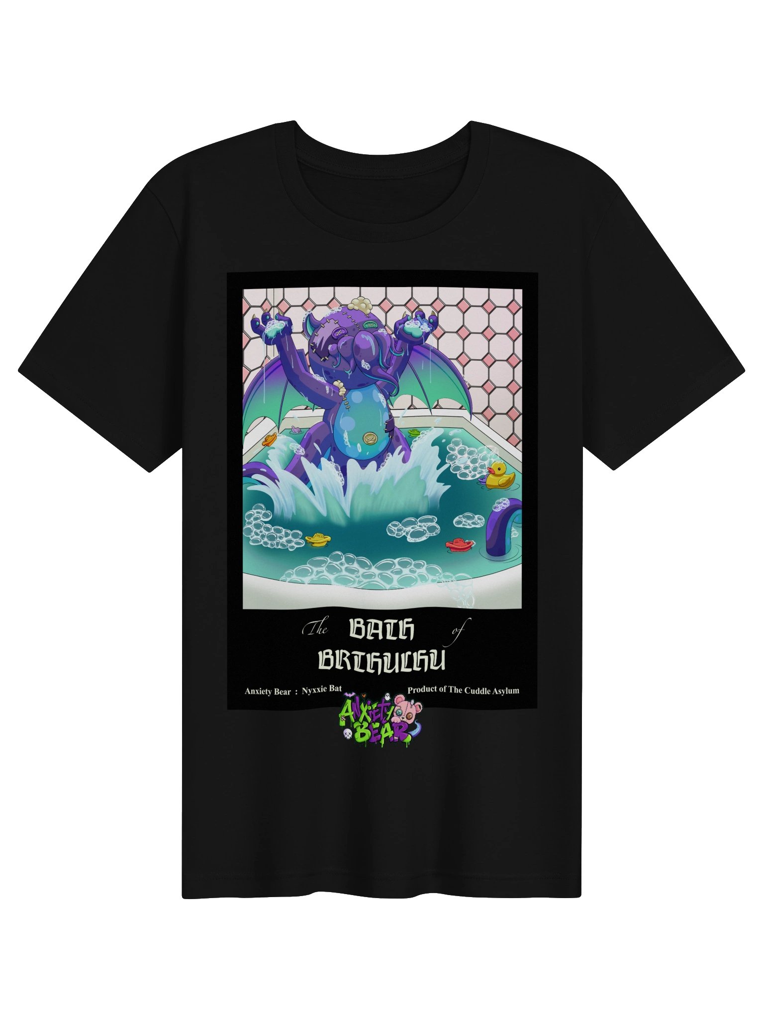 Anxiety Bear presents: Bath of Bruthulu T-Shirt Color version product image (1)