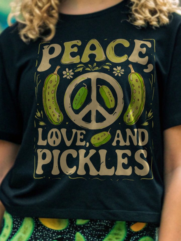 Peace, Love, and Pickles T-Shirt product image (1)