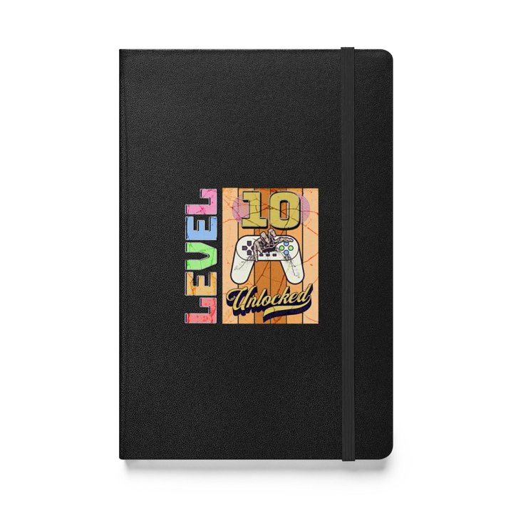 Level 10 Unlocked Gaming Milestone Hardcover Notebook product image (1)