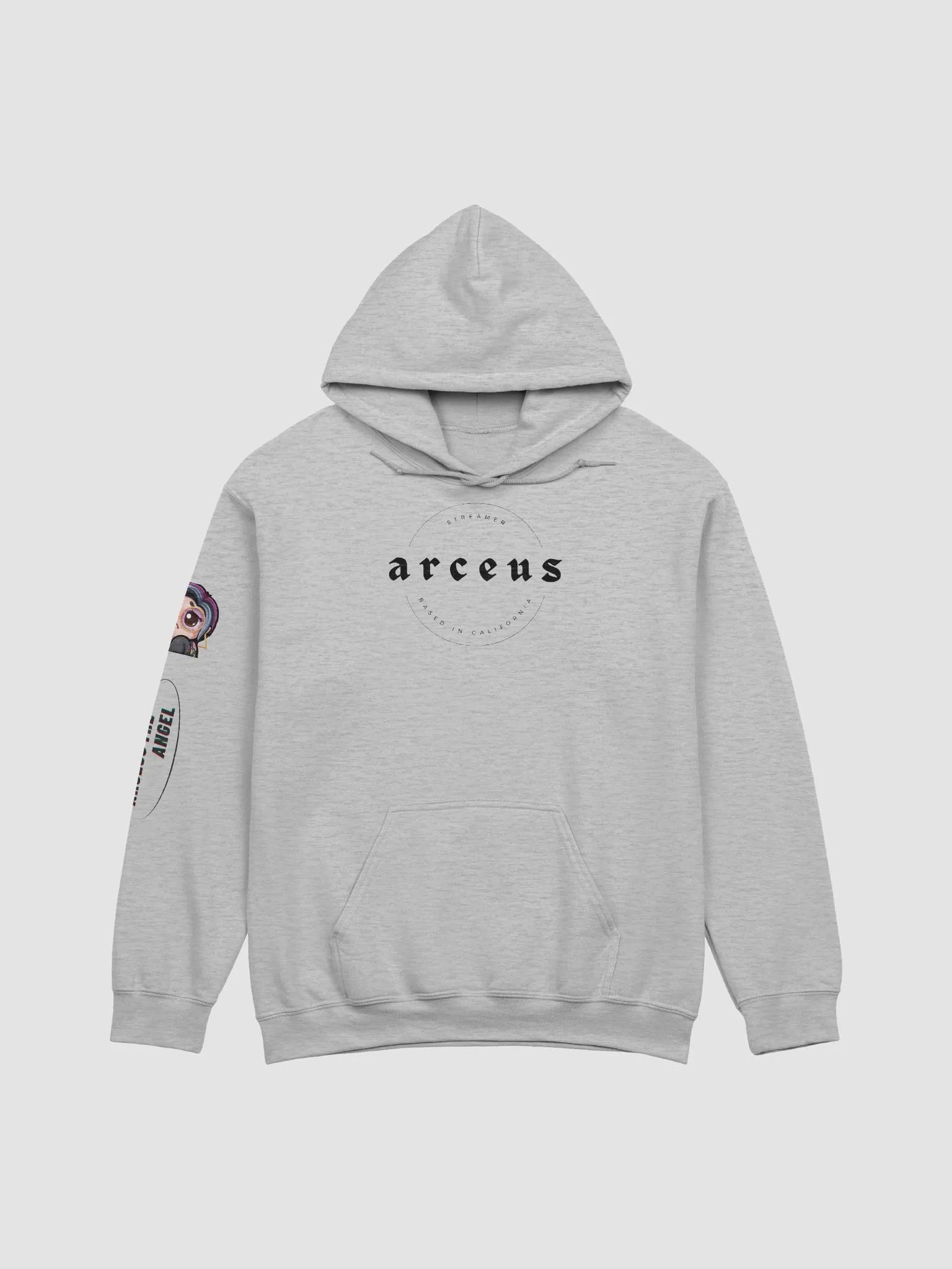 arc logo grey hoodie product image (1)