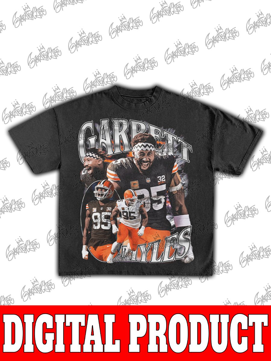 Myles Garrett Cleveland Browns 2025 NFL Defensive Player of the Year Single-Season Sack Record Vintage Bootleg Graphic product image (1)