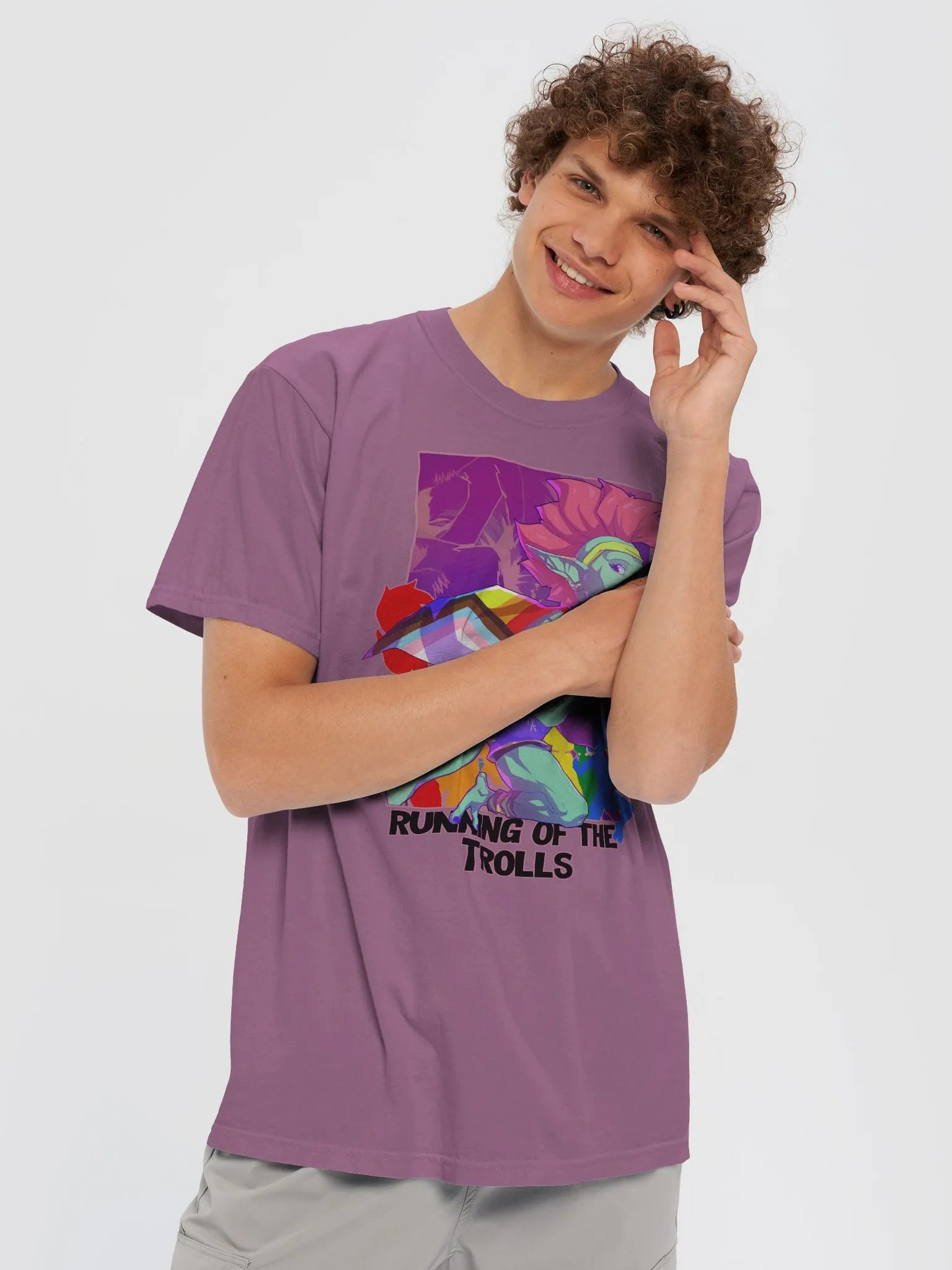 Troll Racer Heavy Blend Tshirt - By Eggu product image (5)