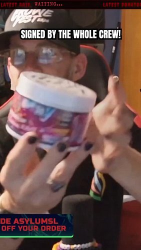 SIGNED by the whole crew! #freshenup #giveaway #streamergoals #signed #ClipGPT #streamladder
