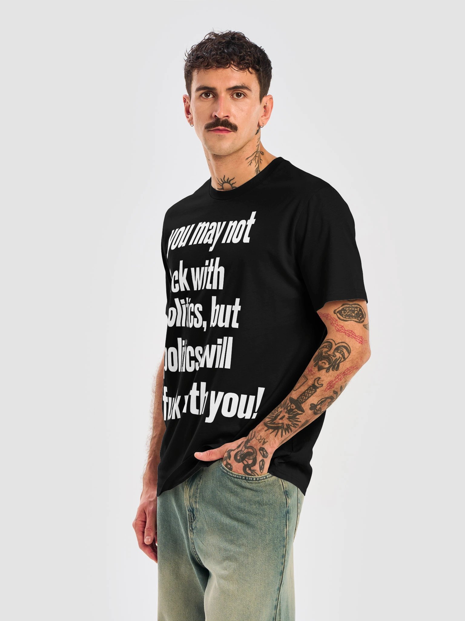 Fuck With Politics - BB x SS Tee product image (3)