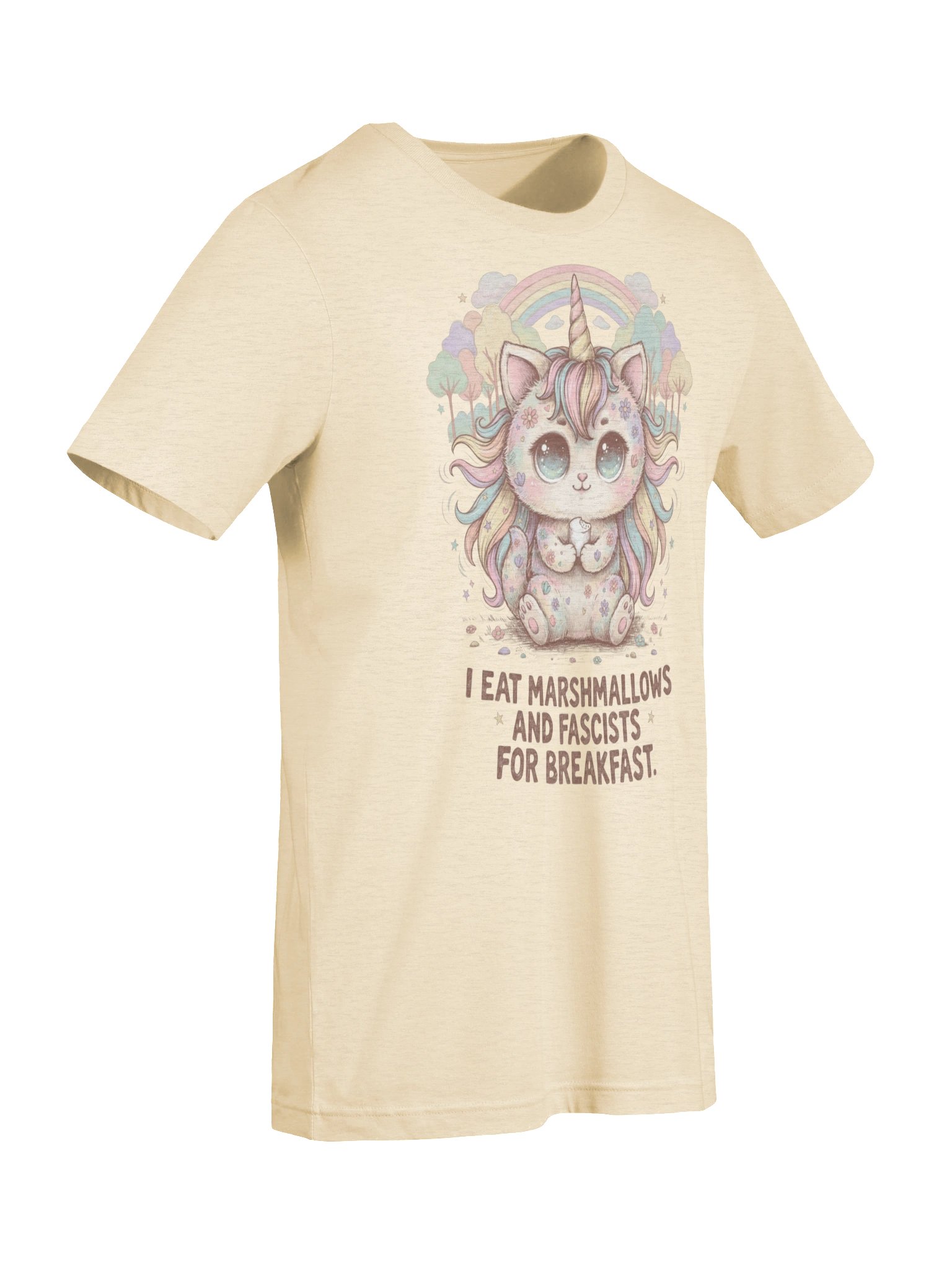 Pastel Unicorn Kitty Rebel Tee, Retro Kawaii Rainbow Graphic product image (8)