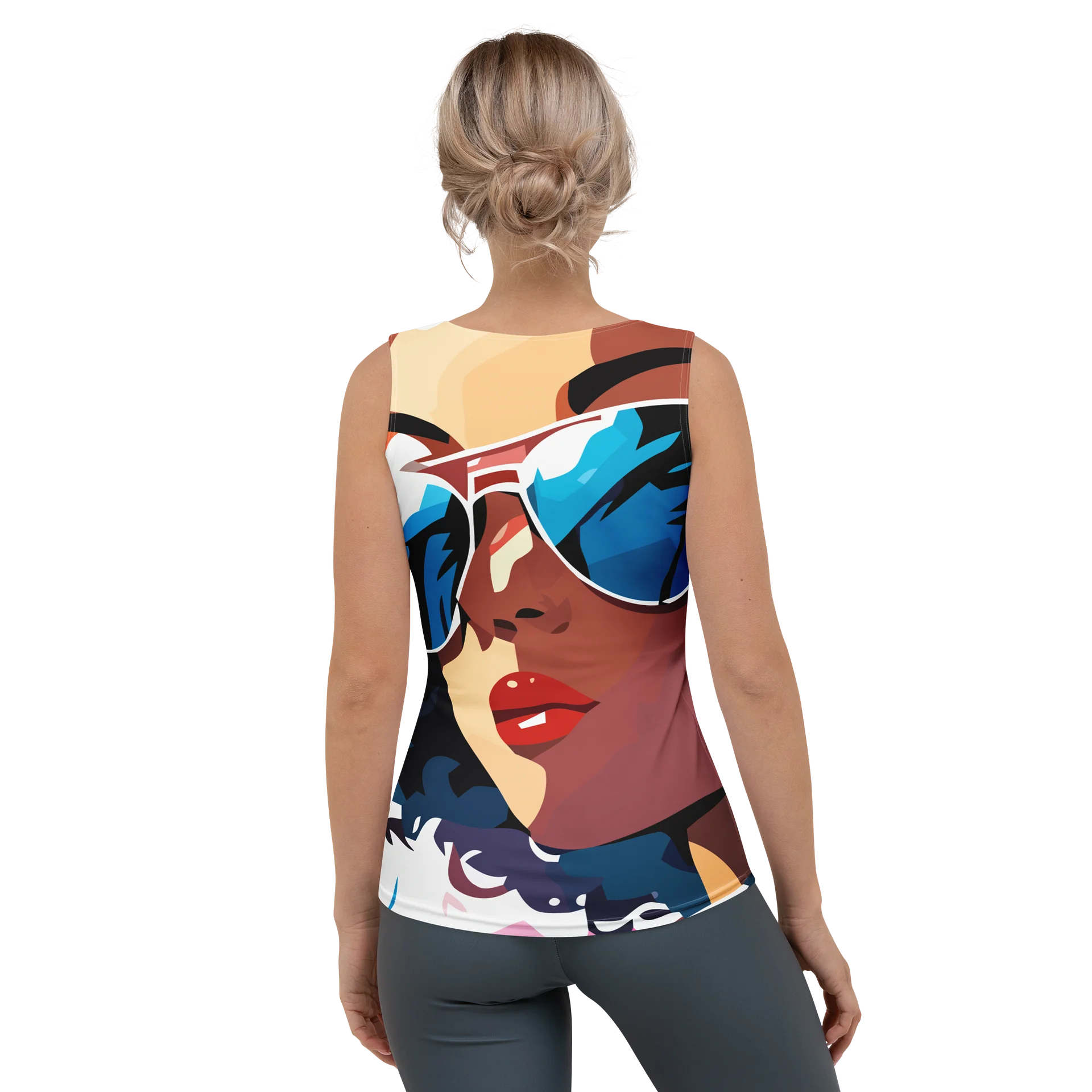 Caribbean Apples - Cool Caribbean Summer Retro | Form-Fitting Women's Tank Top product image (4)