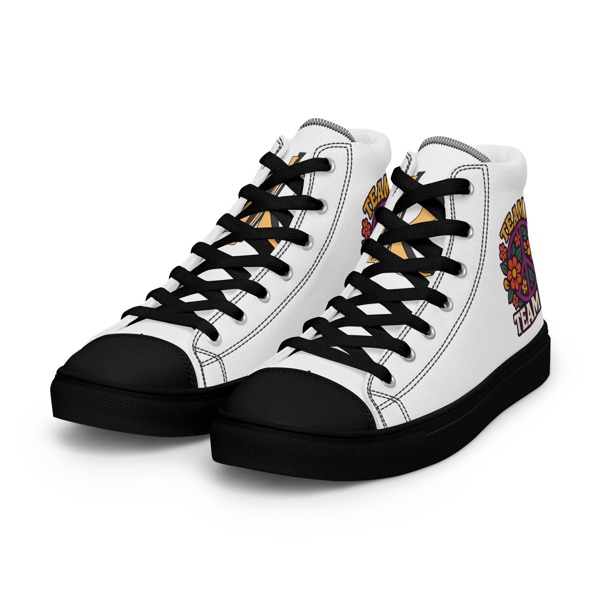 Team K 1960's Women's High Top Canvas Shoes product image (9)
