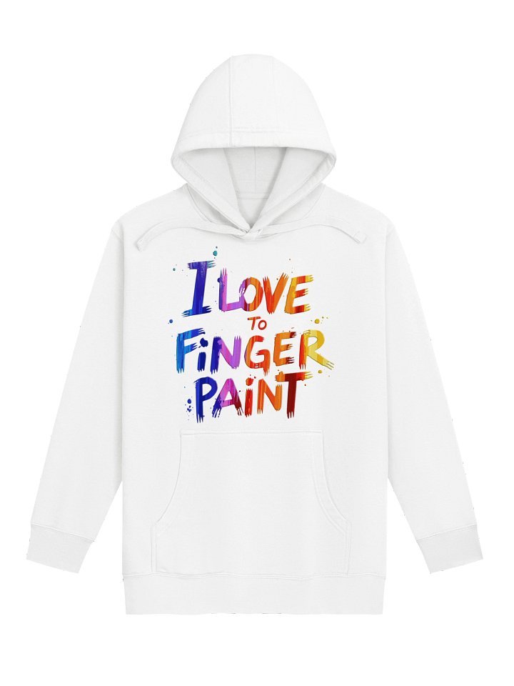 I Love To Finger Paint Hoodie (Couples 1 of 2) product image (1)