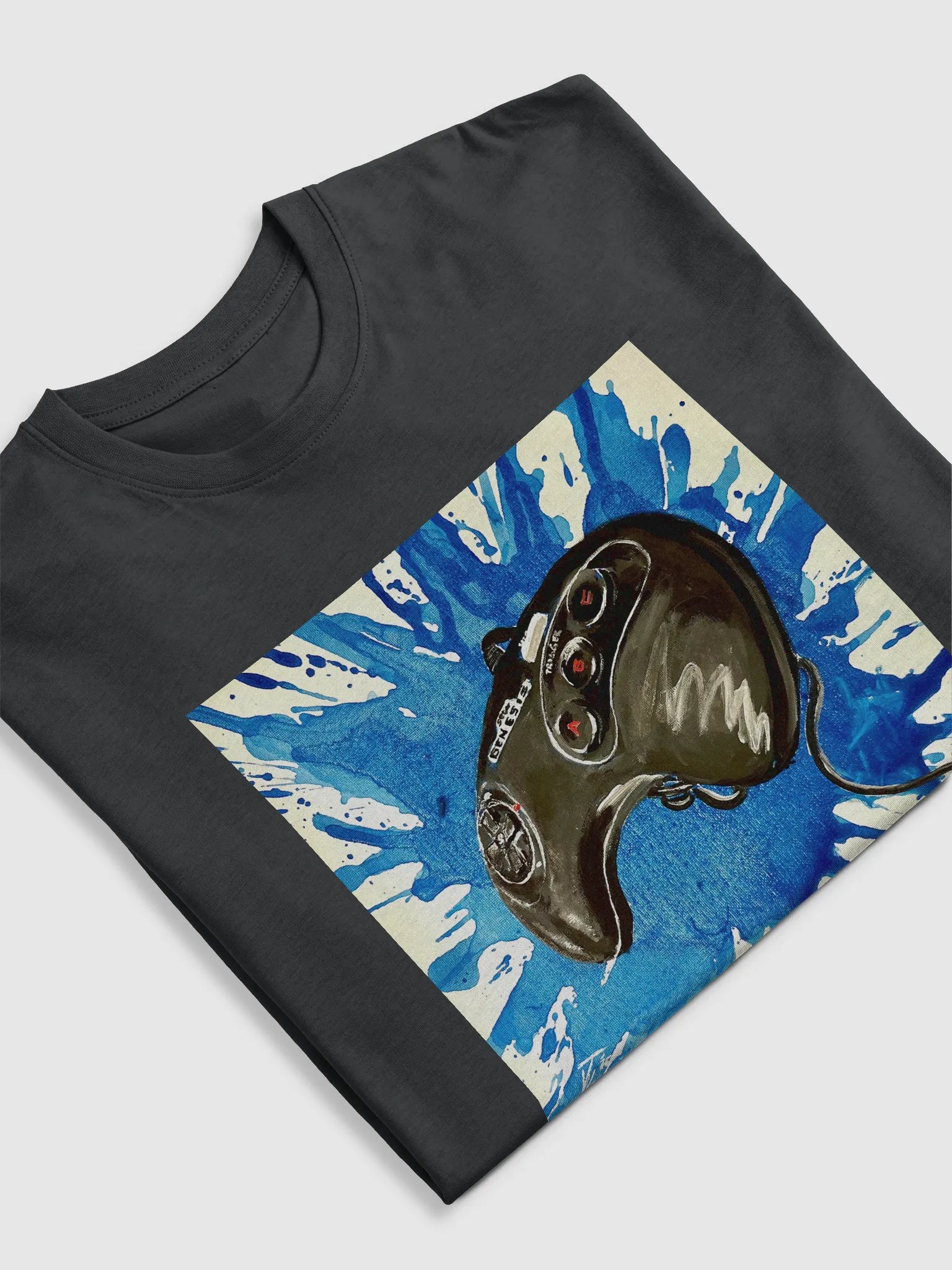 "A New Challenger" Controller Splatter Men's Tee product image (5)