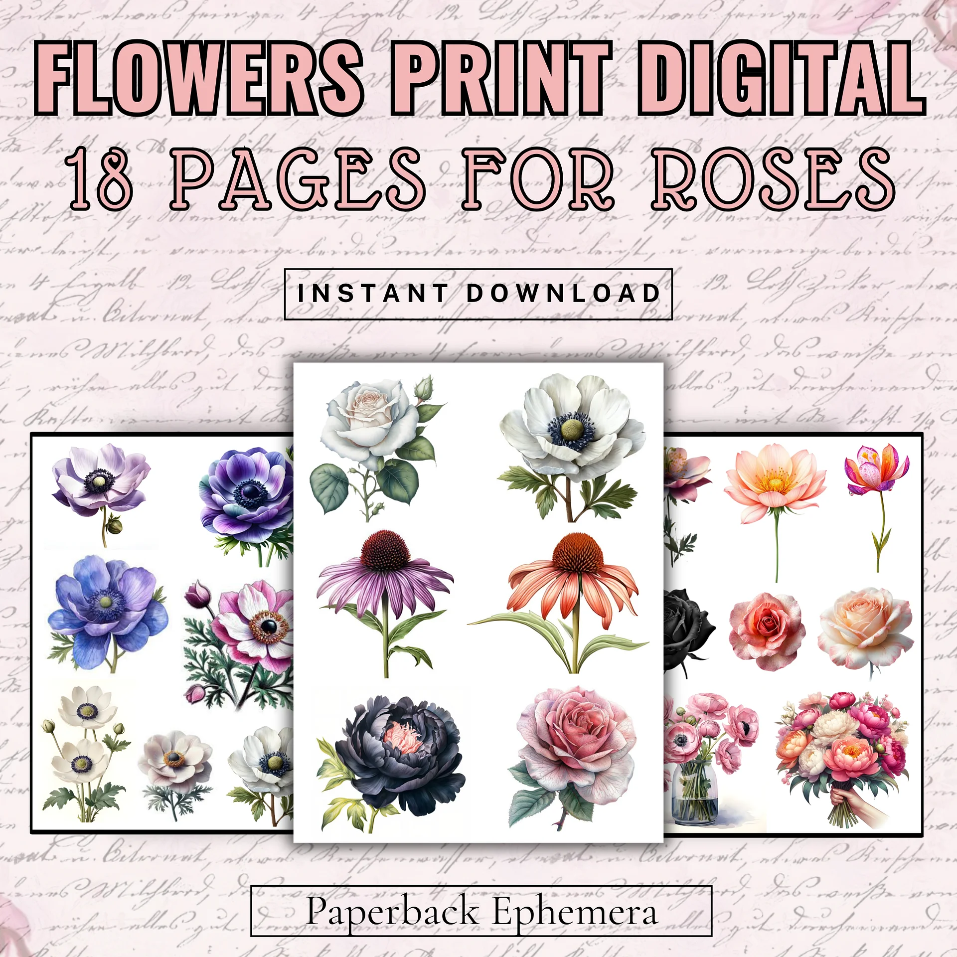 Printable Flower Designs | High-Quality Digital PDF product image (3)