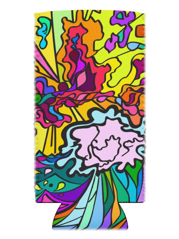 Vibrant Swirls Can Cooler - Wave at Sunset product image (6)