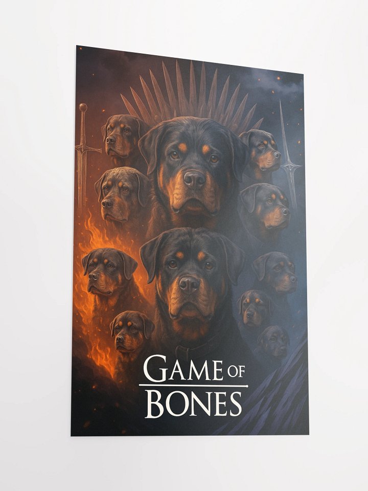 Rottweiler - Game of Bones Poster product image (6)