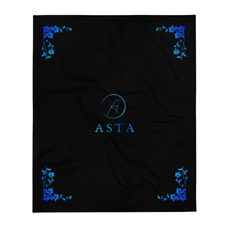 Asta Throw Blanket in black product image (1)