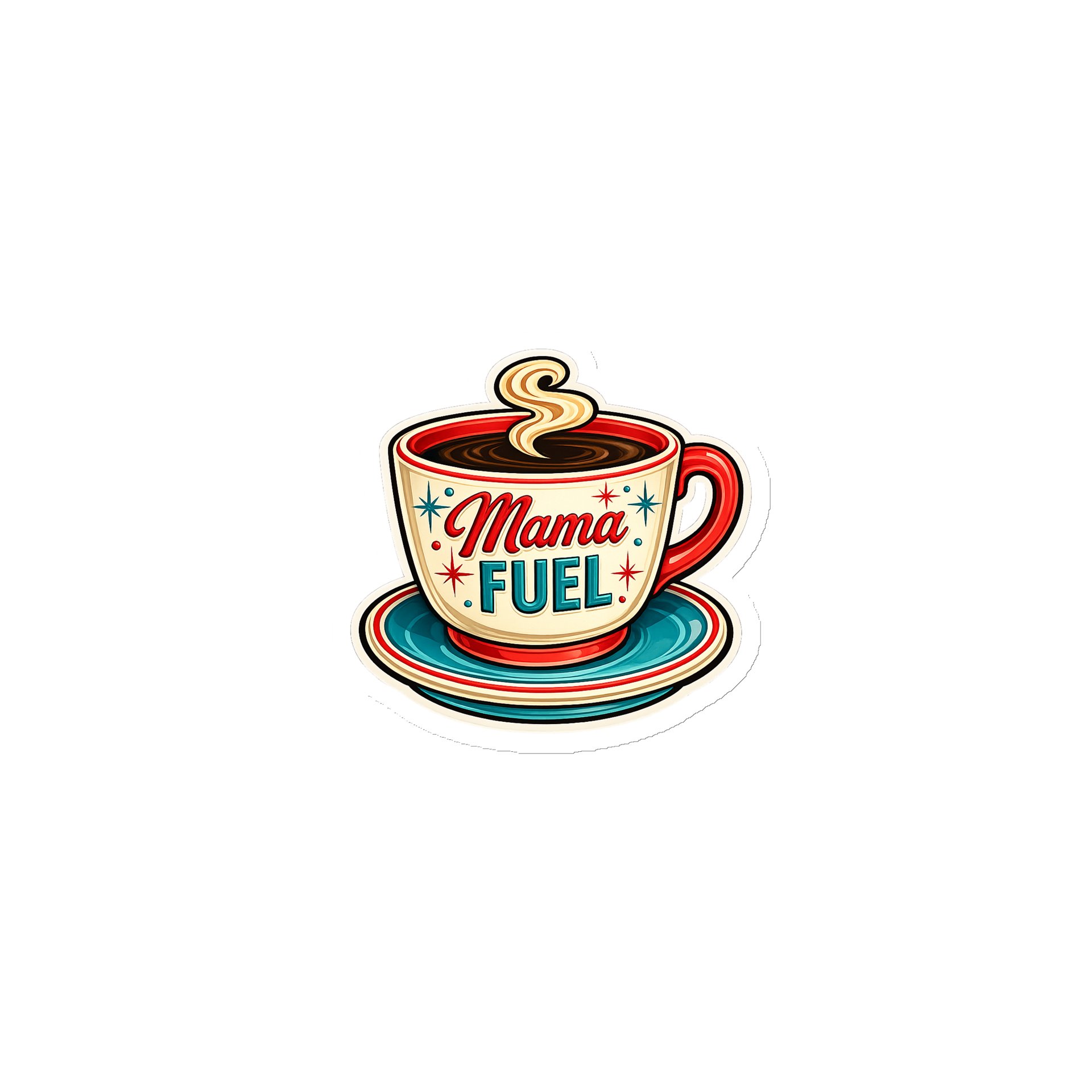 ☕ Mama Fuel™ Retro Coffee Magnet product image (1)