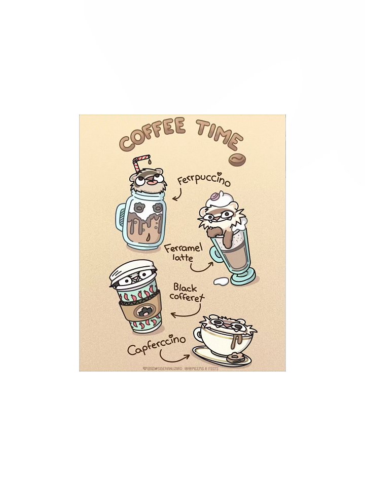 Ferret Coffee Time | Poster product image (1)