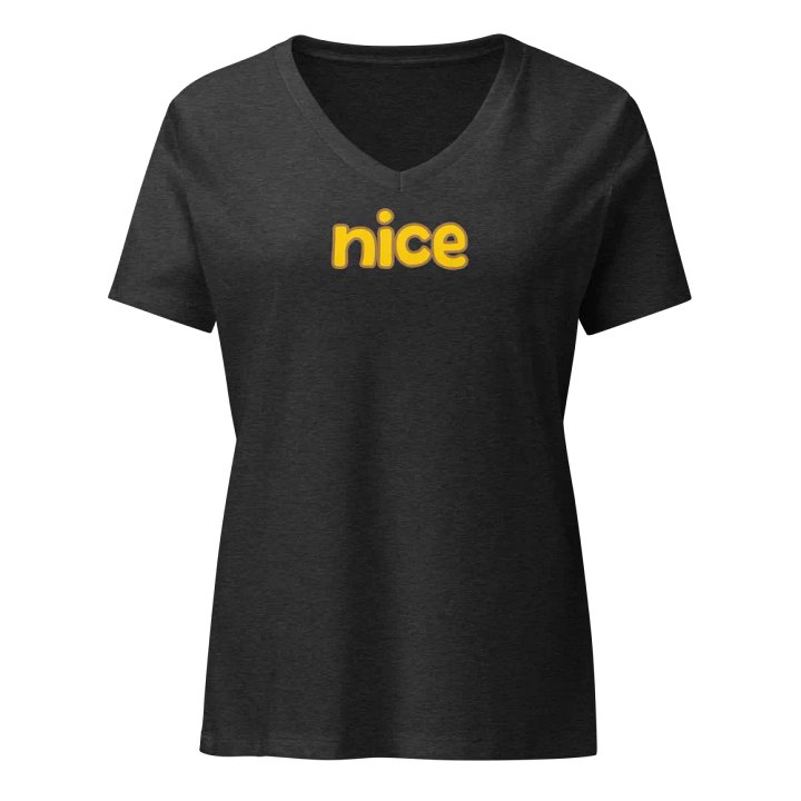 NICE | Women's Relaxed V-Neck T-Shirt product image (3)