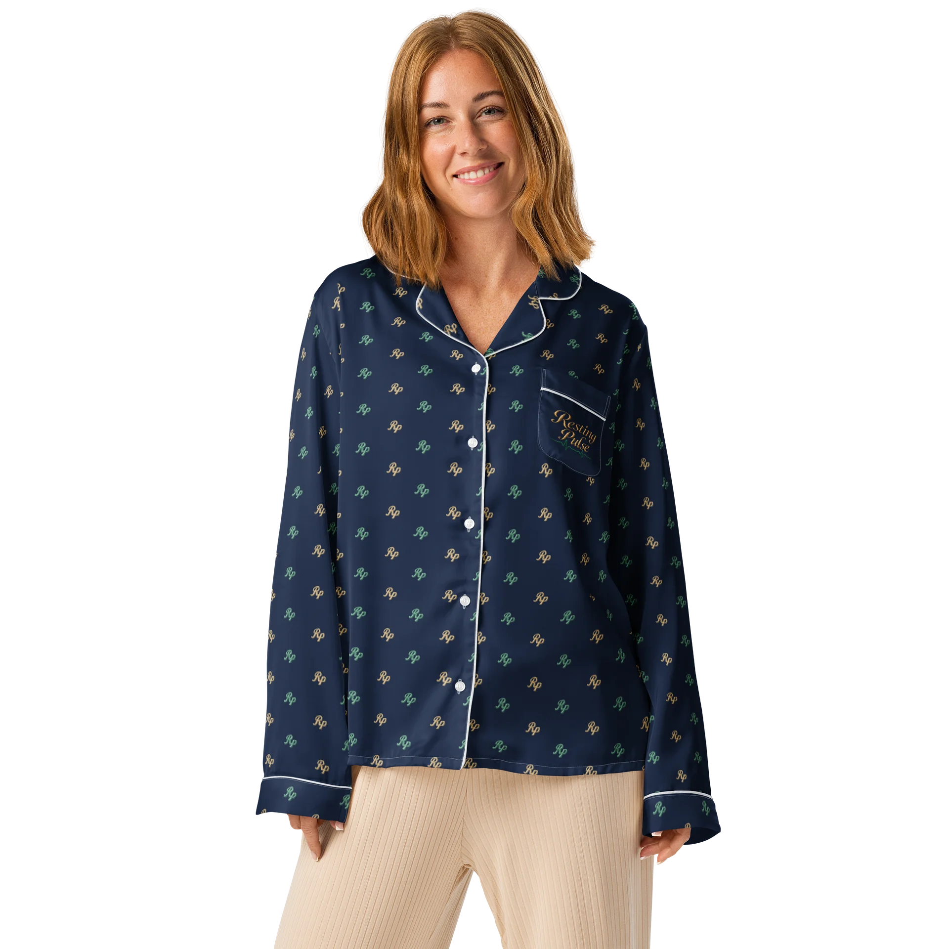 Resting Pulse — The Royal Reset Long-Sleeve Pyjama Top product image (1)