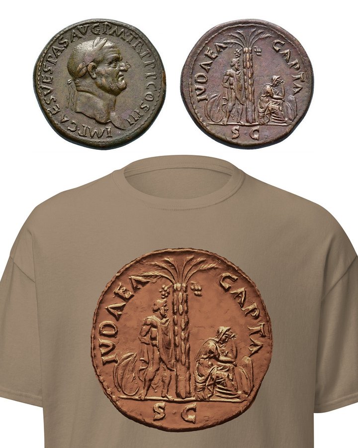 "Judaea Capta" Vespasian Sestertius 71 AD, T-Shirt product image (2)