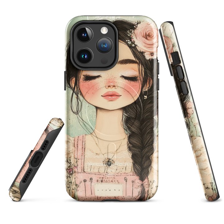 Blush Garden Girl MagSafe® Tough Case product image (1)