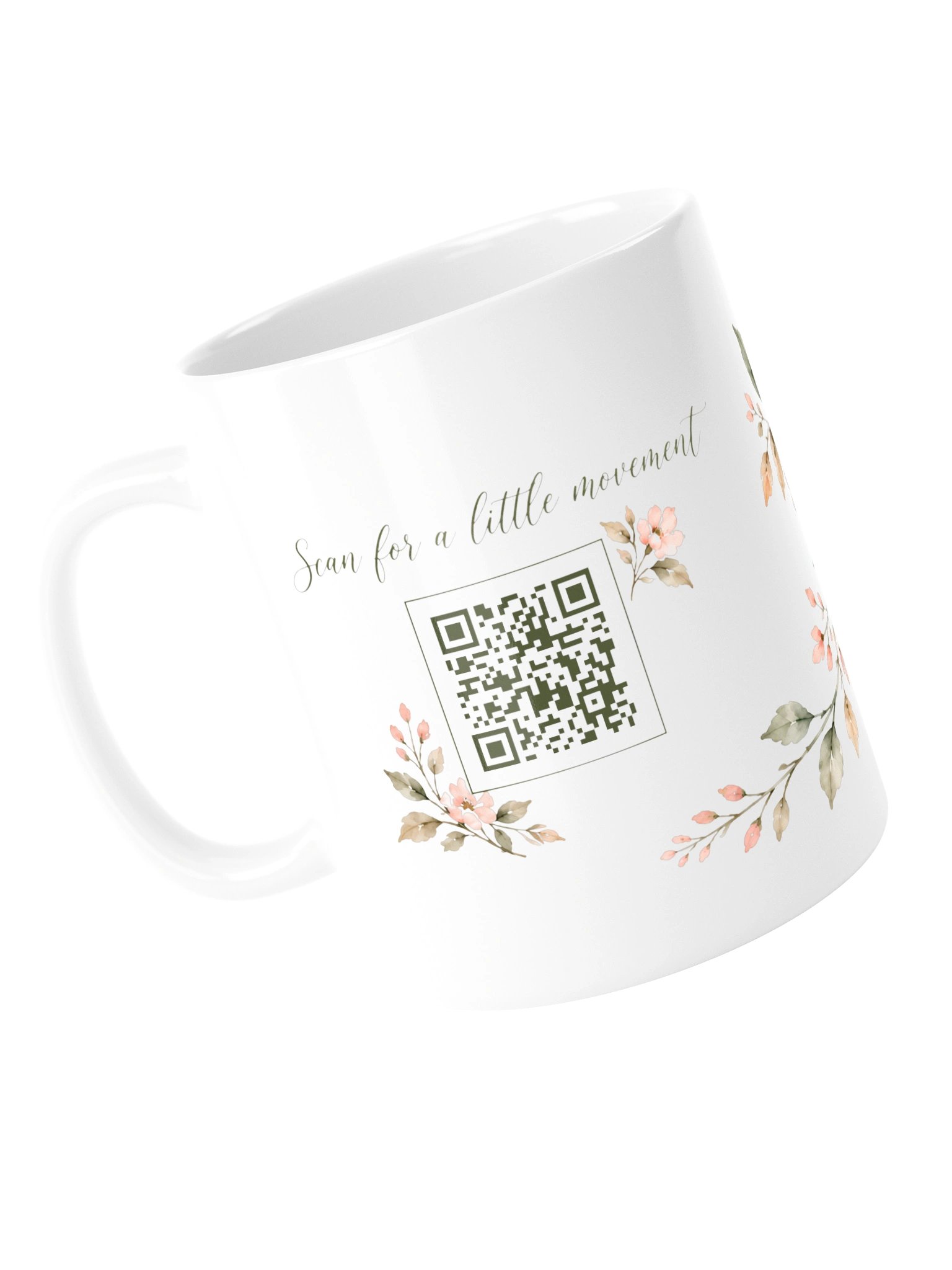 Let’s Move a Little Mug | Watercolor Floral product image (6)