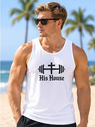 His House Muscle Tank - White by His House