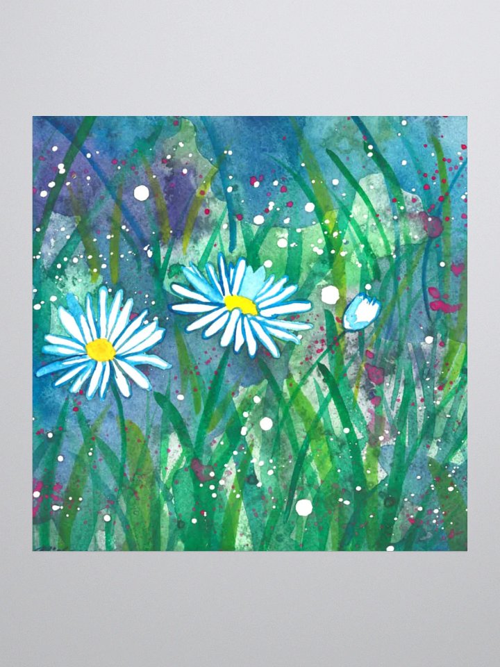 Daisies In The Night Sticker product image (1)