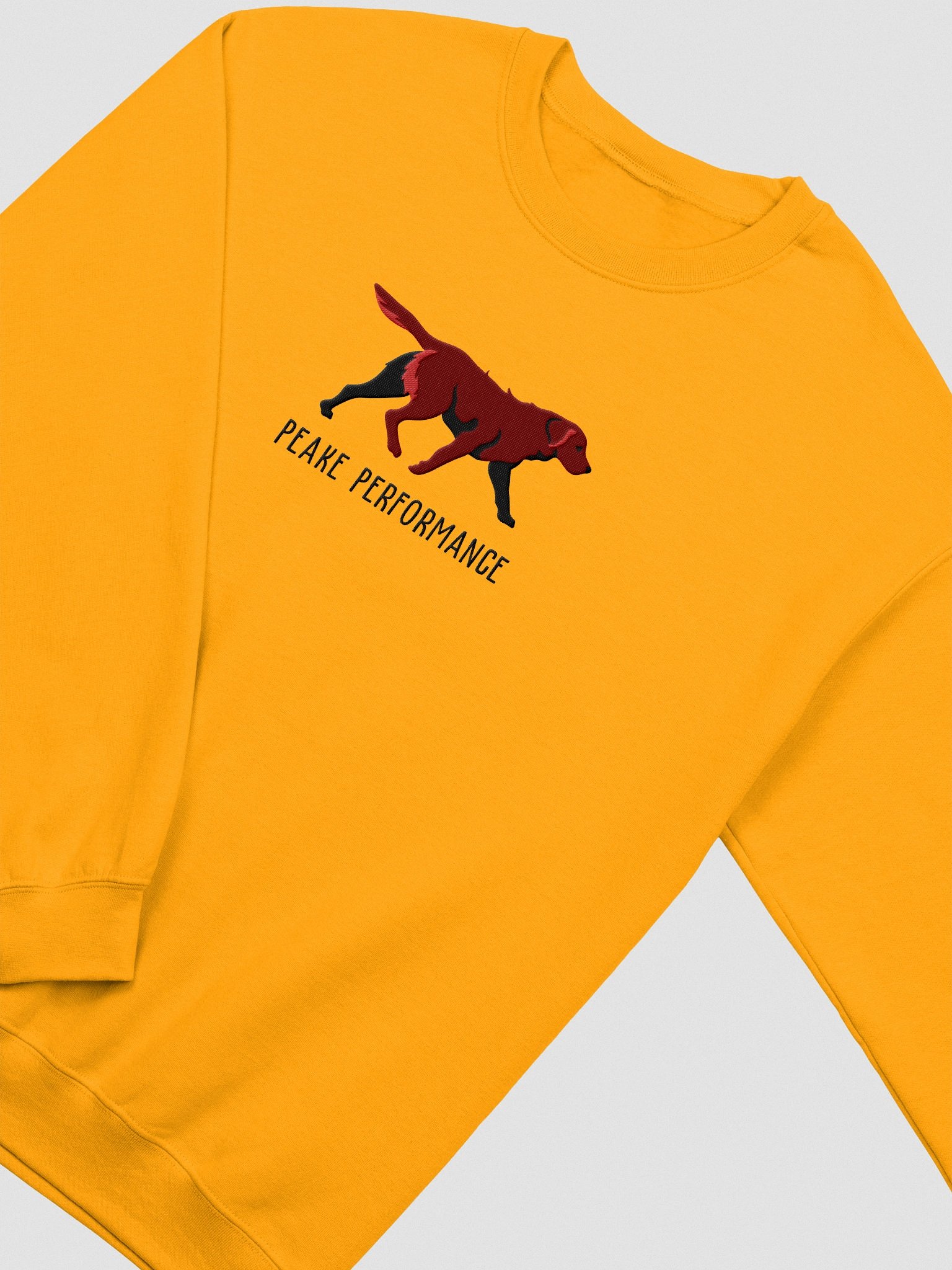Peake Performance Sweatshirt (Embroidered) of a Chesapeake Bay Retriever(Brown) product image (6)