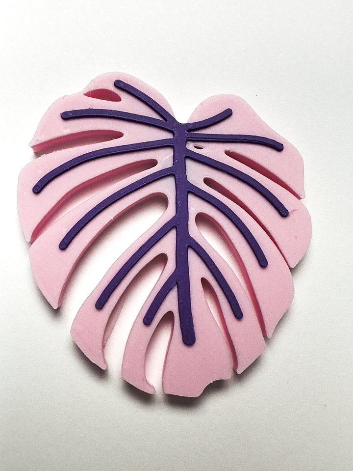 Custom 3d Printed Monstara Leaf Magnet product image (1)