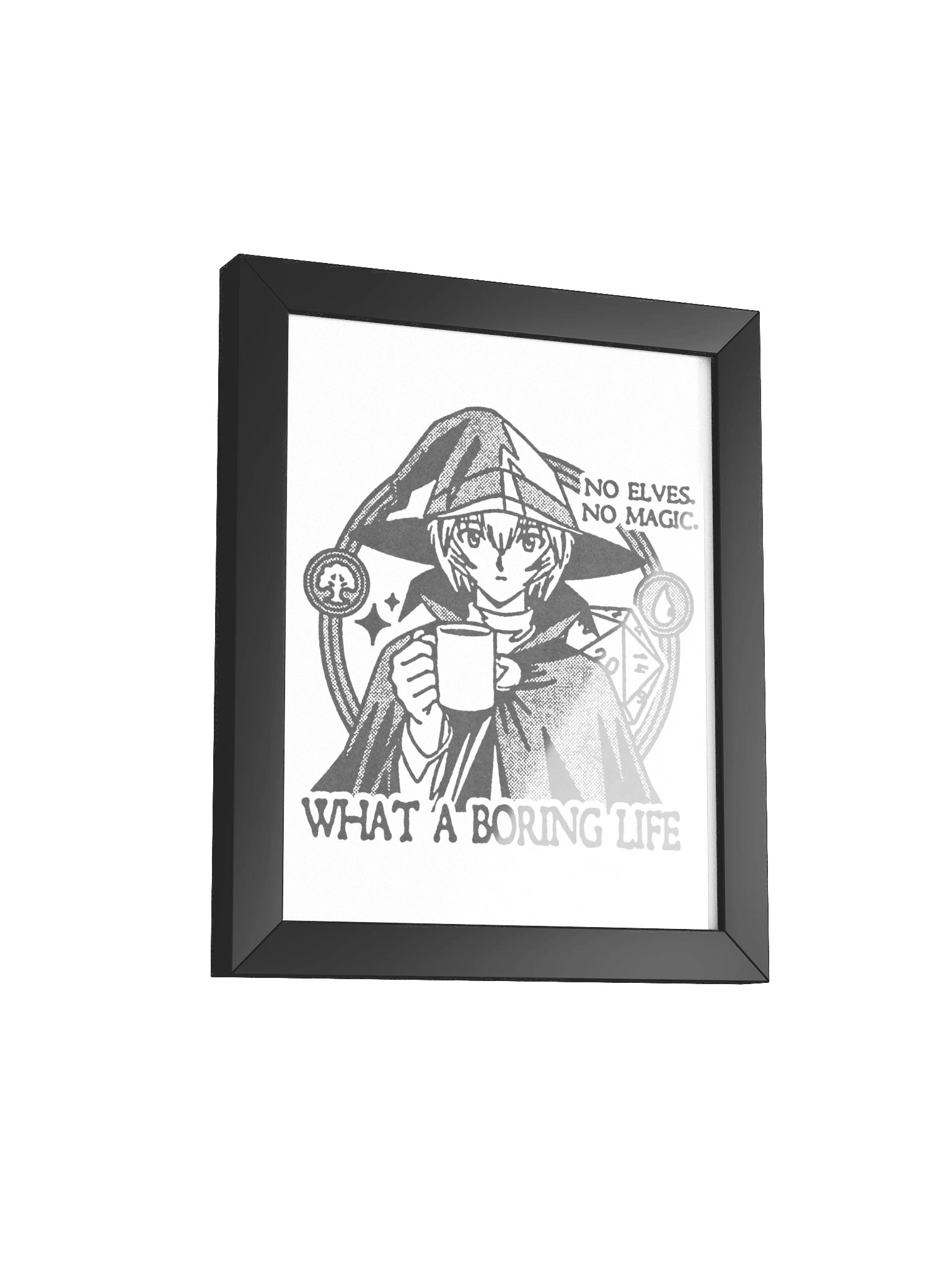 NO MAGIC ! Framed Print. product image (2)