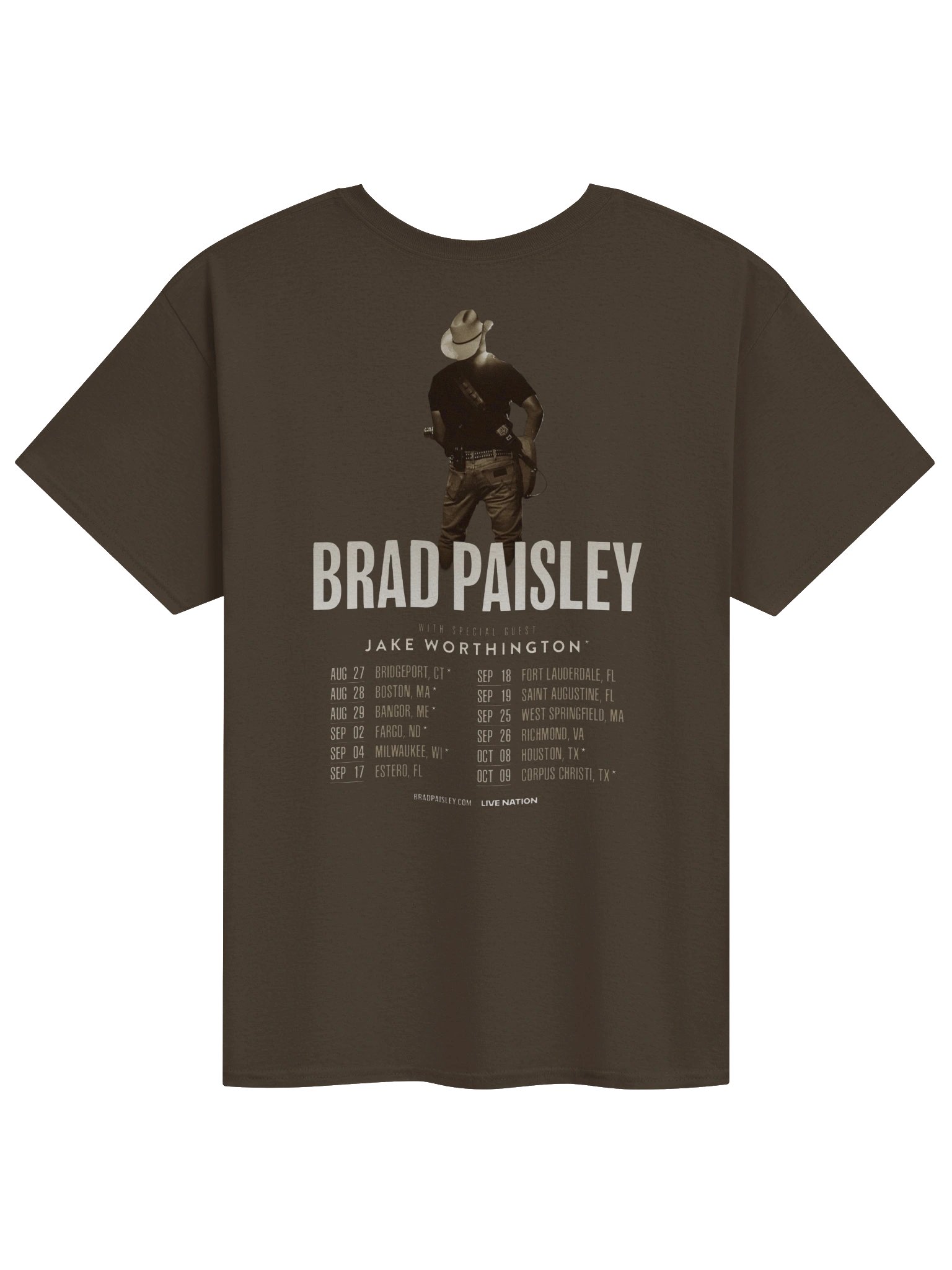 Brad Paisley Tour 2026 Merch Tshirt product image (10)