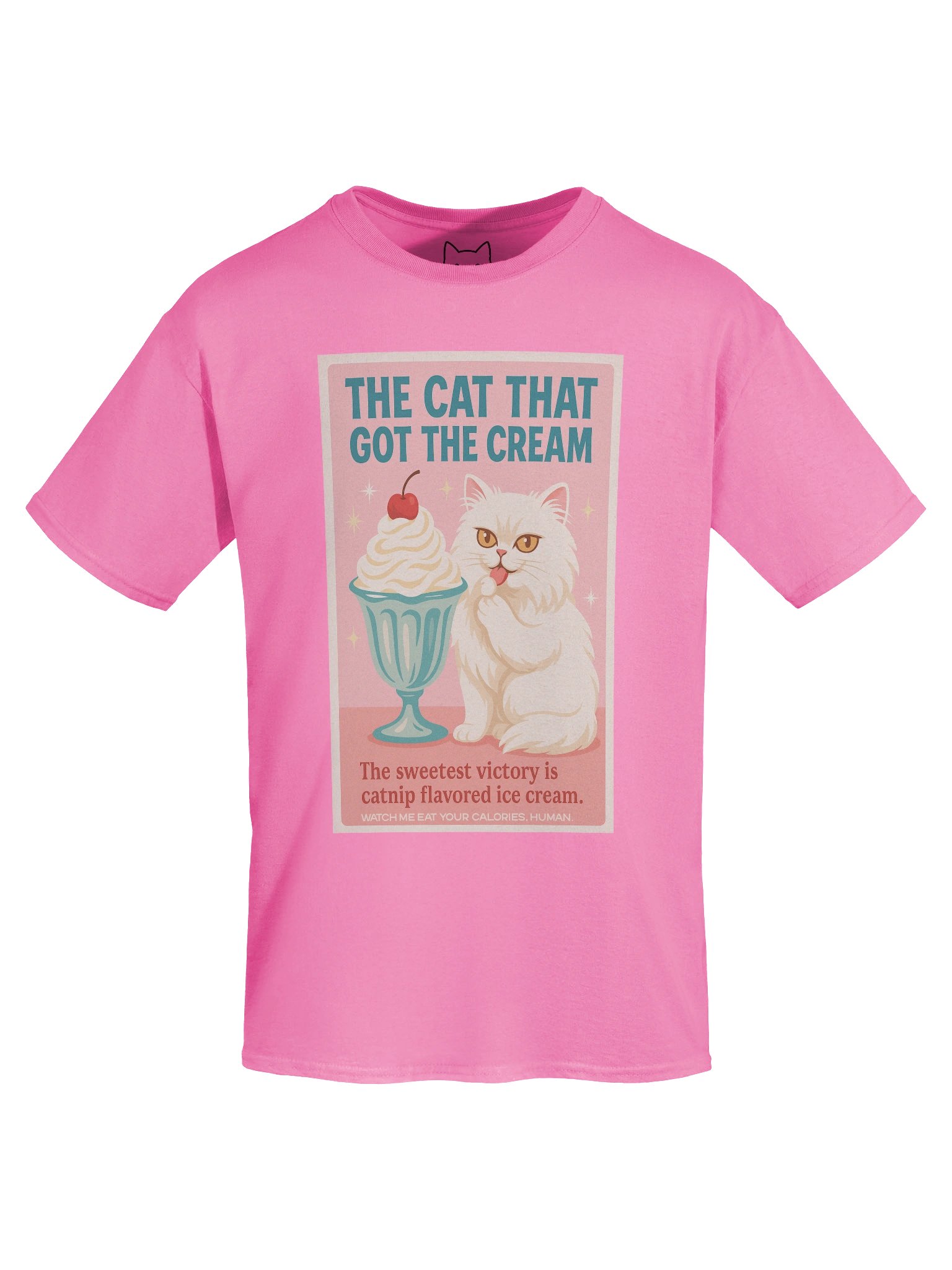 The Cat That Got the Cream Catnip Flavored Ice Cream Boxy Fit Unisex T-Shirt product image (59)