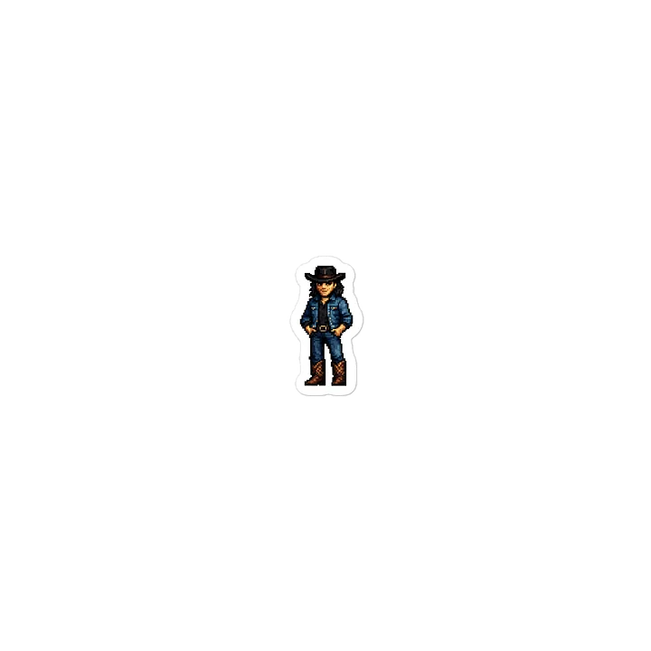Randall Flagg (The Stand) Retro Pixel Art Laptop Sticker product image (1)