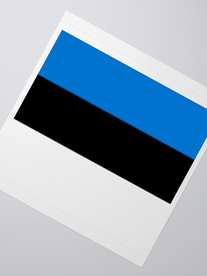 Estonia Flag Sticker | Blue Black White Design | Durable Vinyl | 3 Sizes product image (4)