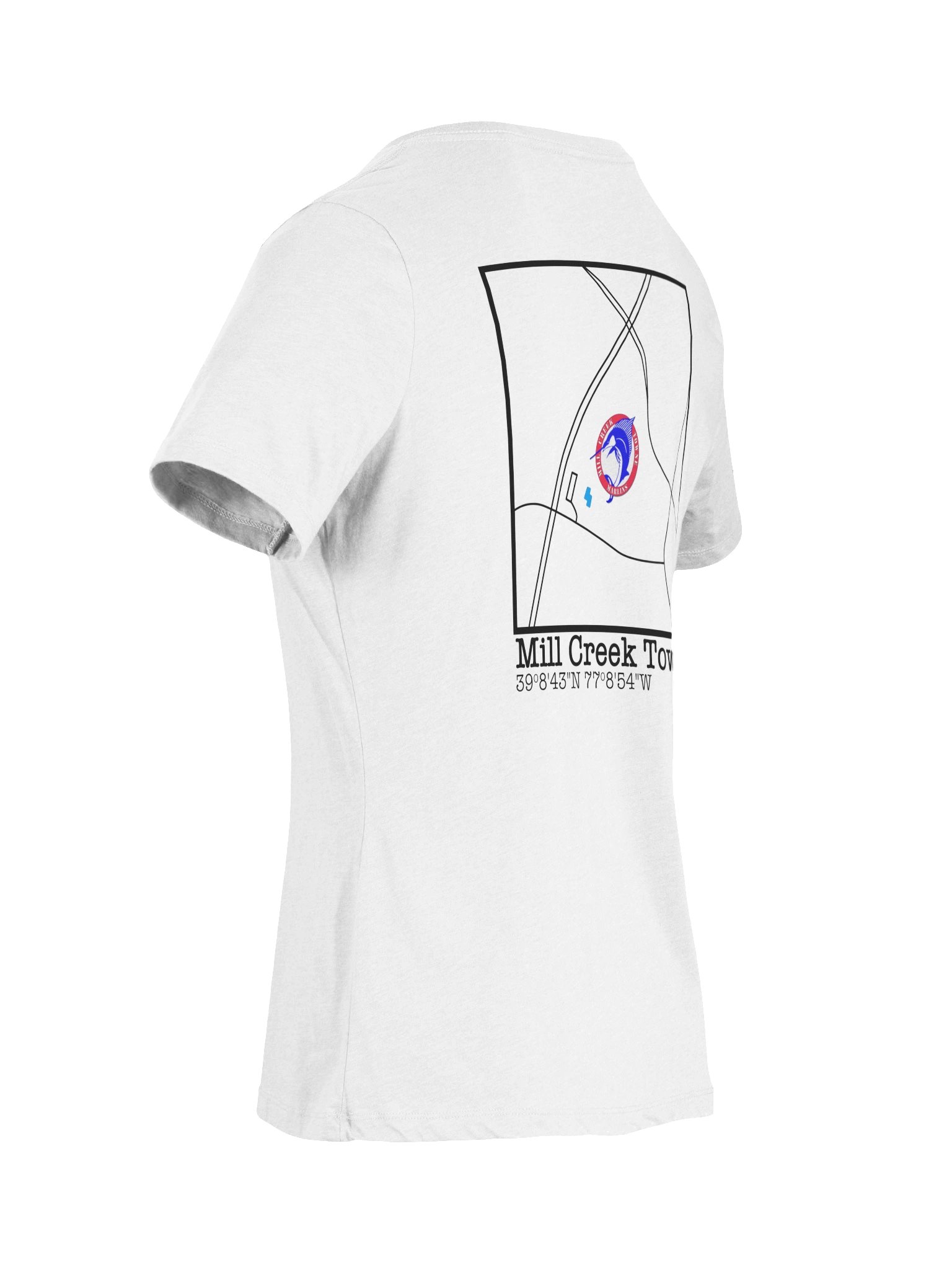 This Is Our House Map Back Ladies V-Neck product image (3)