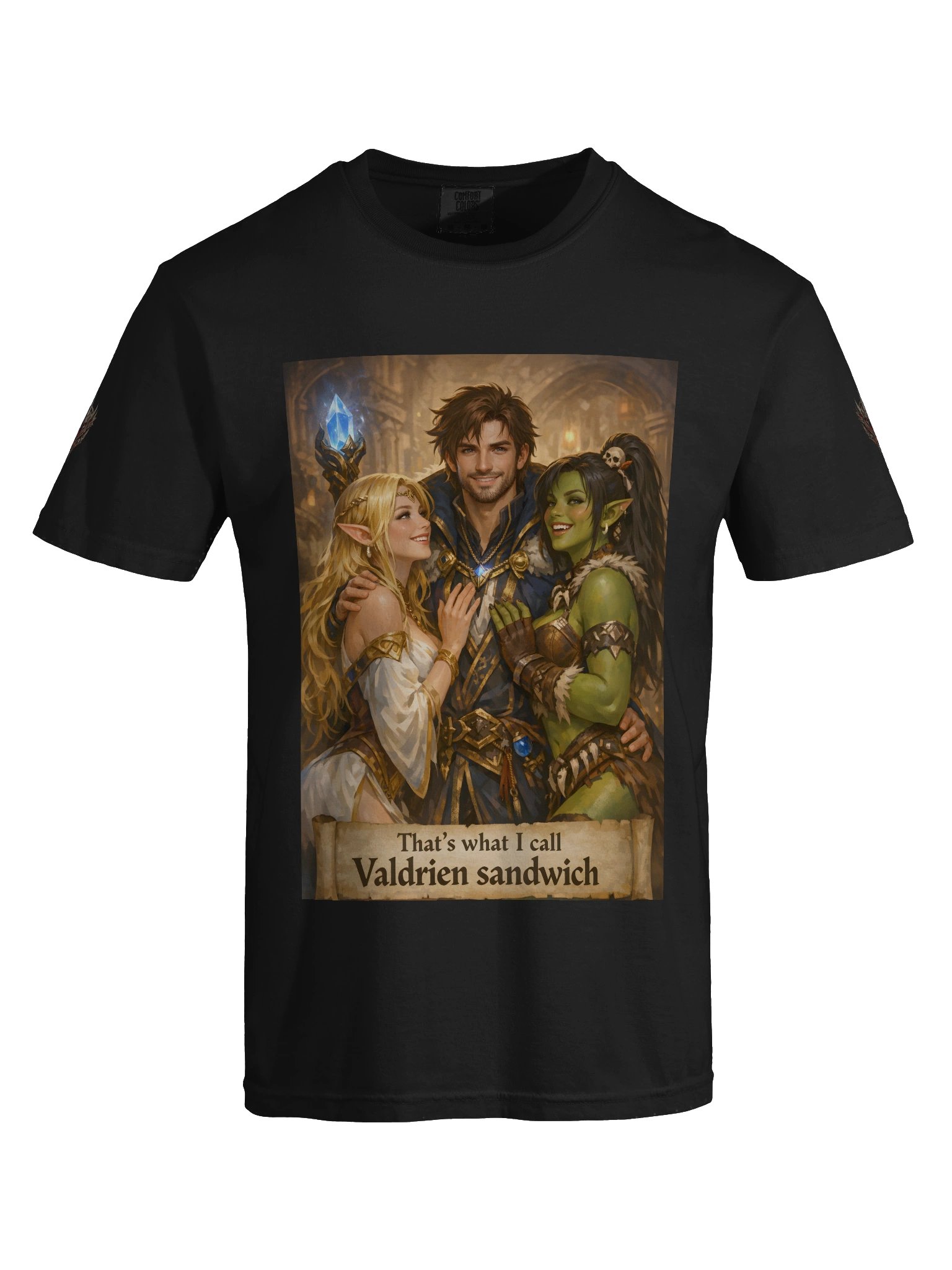 Valdrién Sandwich T-Shirt | Funny Fantasy RPG Graphic Tee product image (7)
