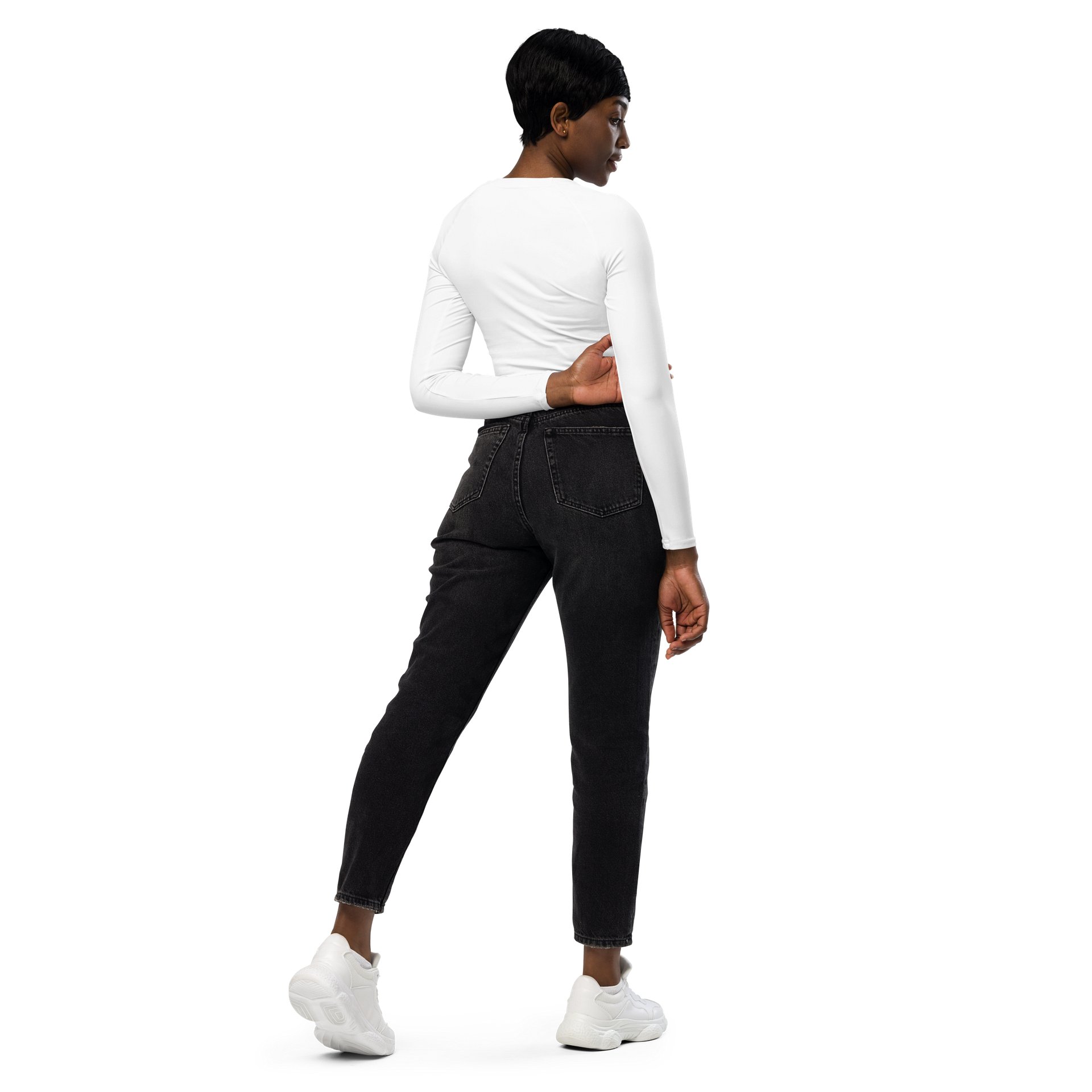 GBMT Women’s Cropped Long Sleeve | God Brought Me Through Fitted Top product image (7)