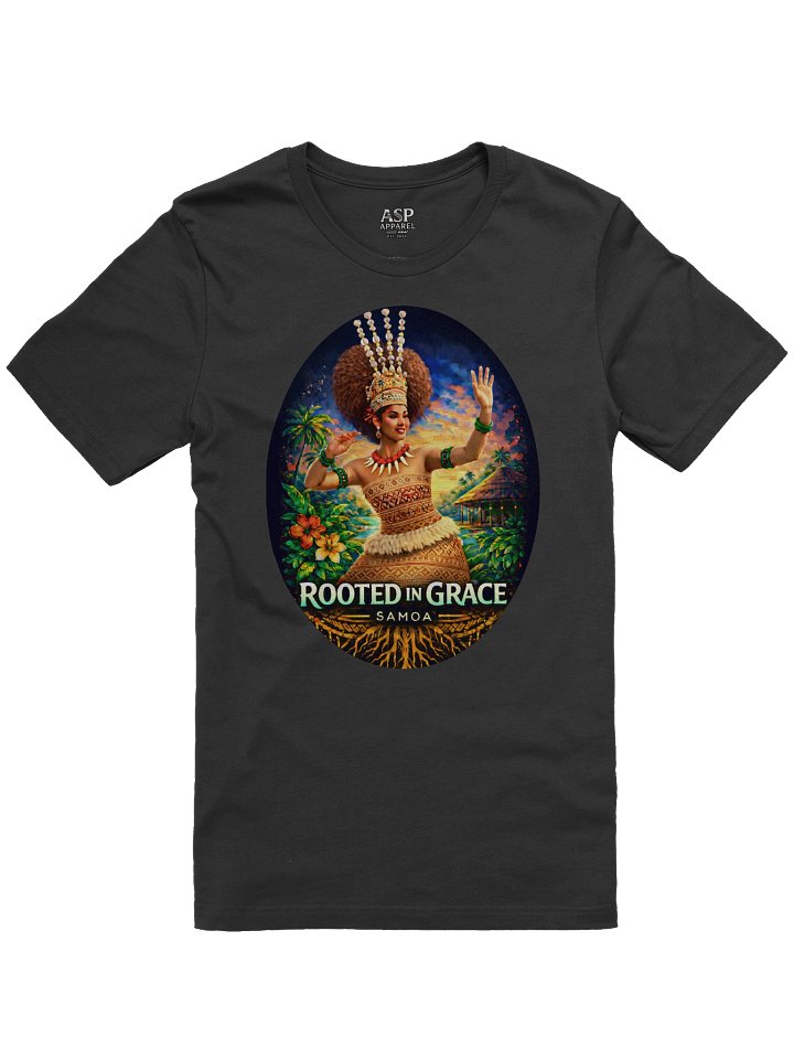 Rooted in Grace Samoa – Polynesian Island Woman Cultural Art | Samoan Heritage Tribal Design product image (6)
