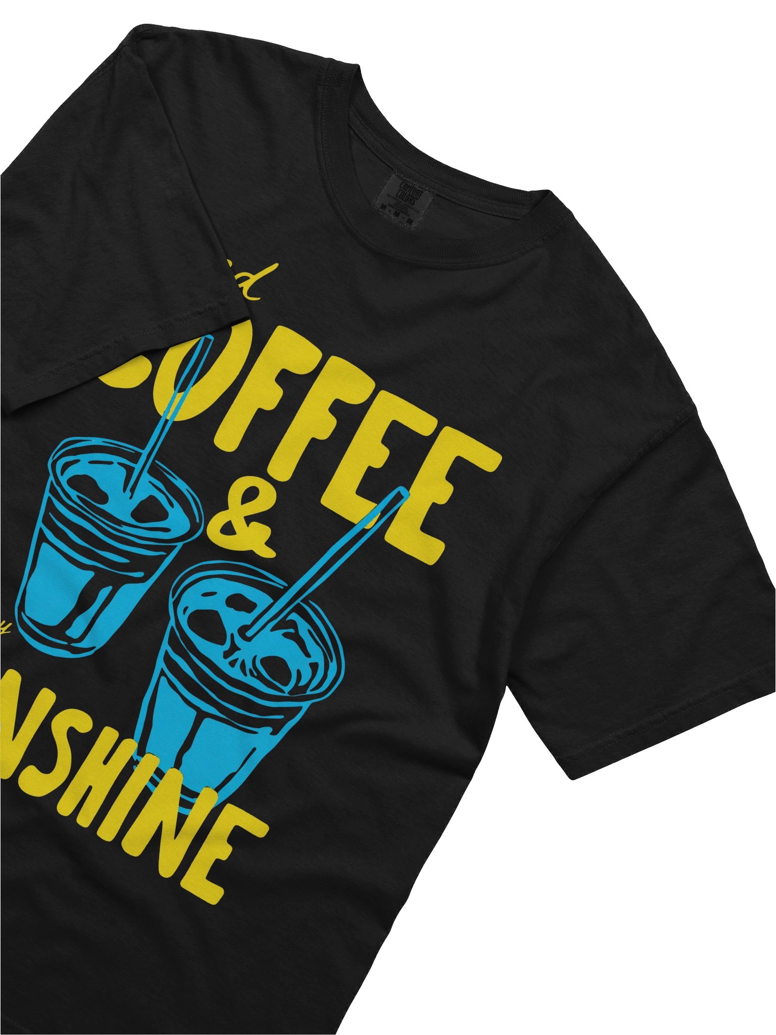 Iced Coffee & Sunshine Tee | All Day Every Day Coffee Tee product image (3)