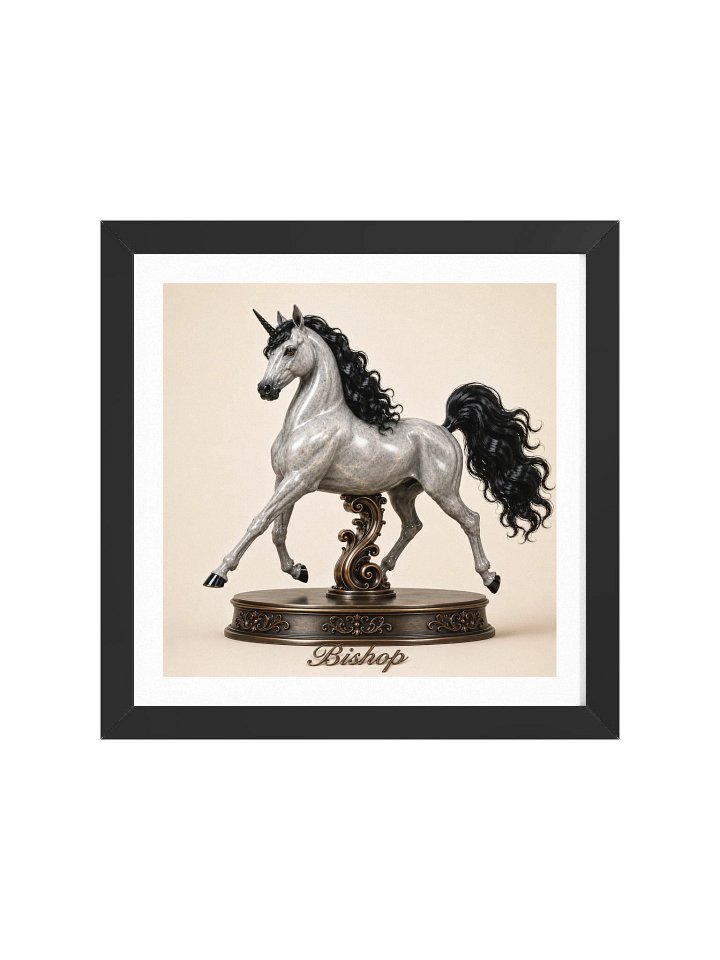 Chess Collection — Bishop Unicorn Framed Poster product image (49)