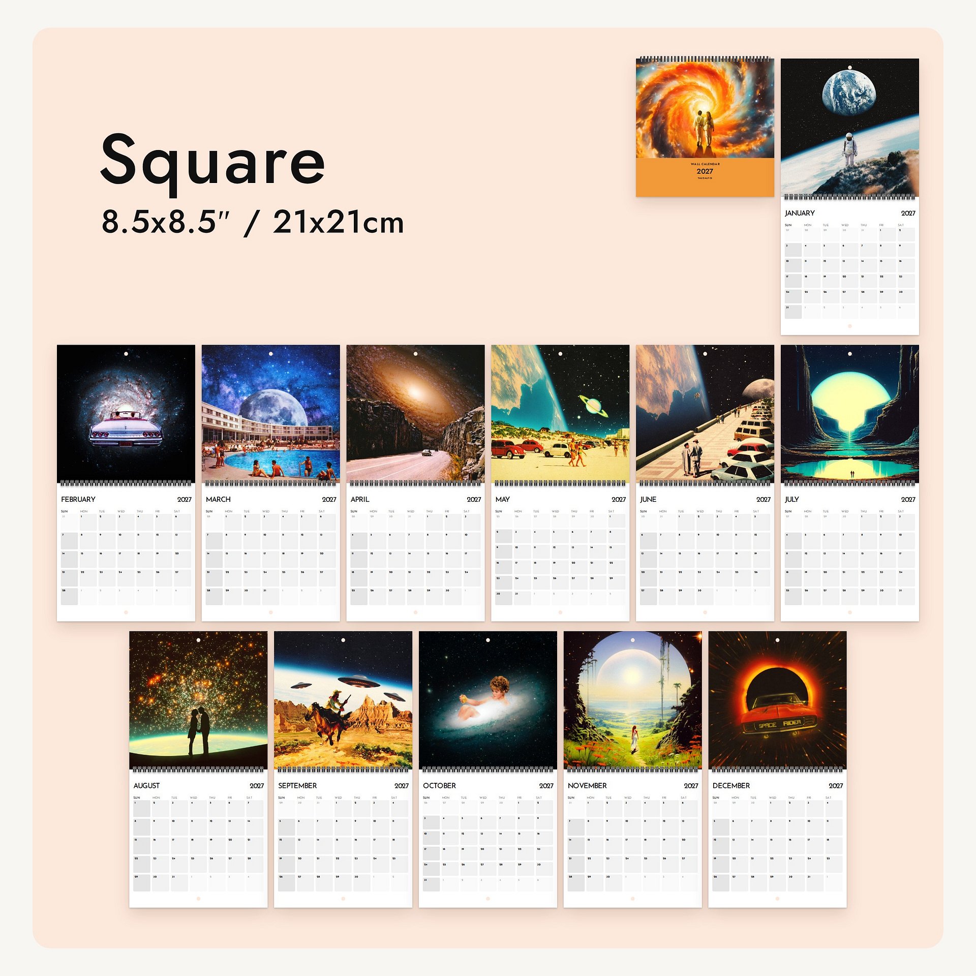 Glimpses From Another Galaxy 2027 Calendar product image (12)