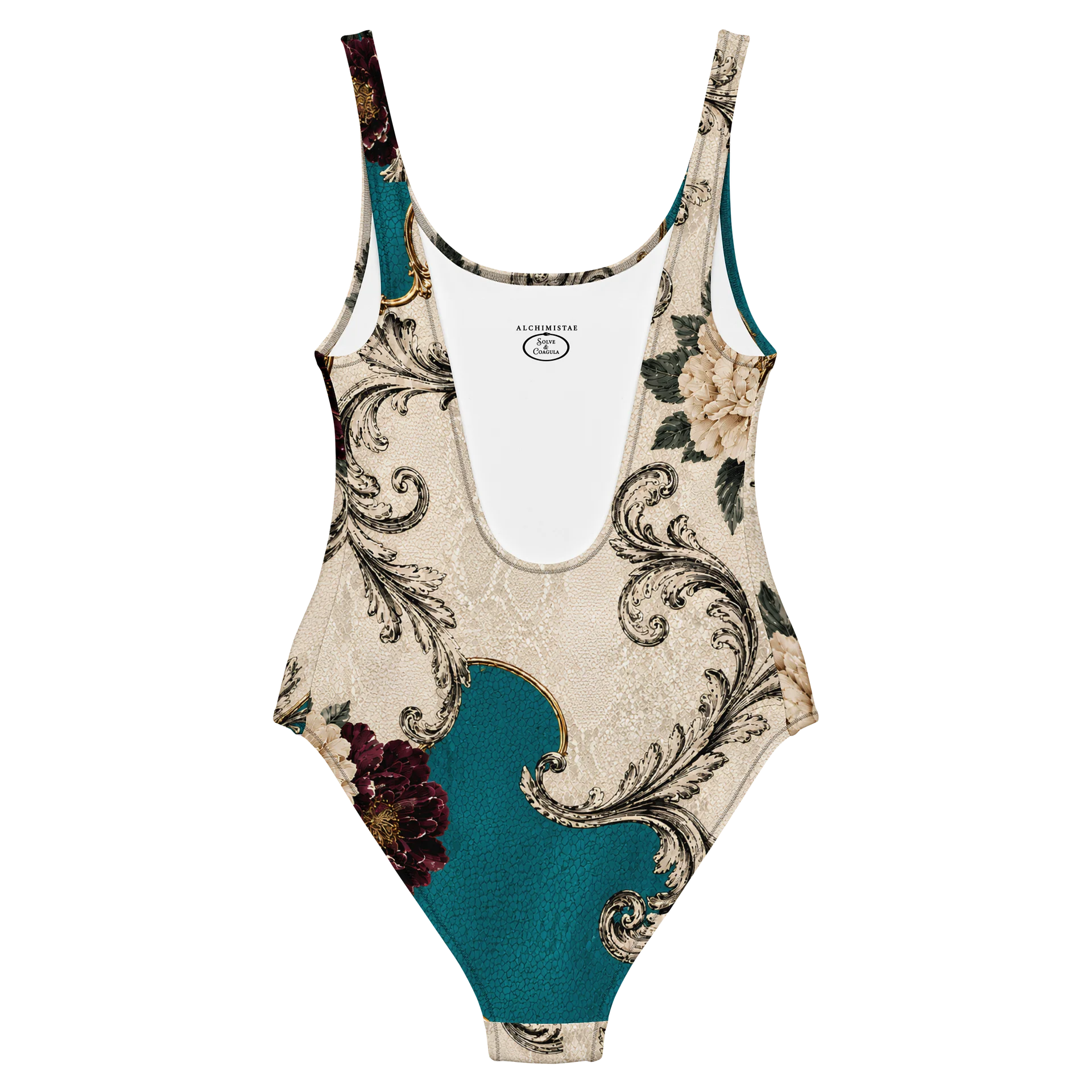 MAILLOT DE BAIN UNE PIÈCE FEMME DOS NU IMPRIMÉ FLORAL – ALCHIMISTAE product image (5)